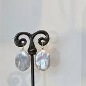 White Pearl earrings
