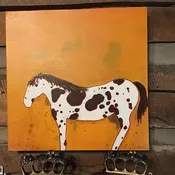 Brown Spotted Painting #2