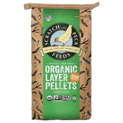 35lb Scratch & Peck Naturally Free Organic Layer Pellets + Grub Protein