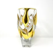 24 Karat Gold, Hand Made & Hand Painted Murano Glass Vase - Venice — Poppi Italian Leather