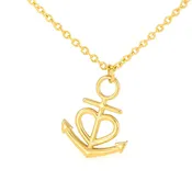 Anchor Love Necklace with Personalized Message Card