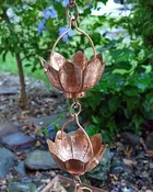 Buddha Cup Copper Rain Chain