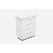 Ariana Four Drawer Chest, White High Gloss
