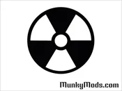 Radiation / Radioactive Decal / Applique - Large