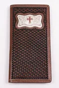 BASKETWEAVE WITH SQUARE CROSS RODEO