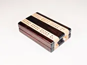 Compact Travel Cribbage – Peruvian Walnut & Maple – 2 Player