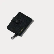 Add-On Sleek Mirror Magnet Wallet - Black/Pewter