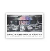 Poster | Grand Haven Musical Fountain - 60th Anniversary — The Frame and Mat Shop