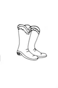 Cowboy Boots Metal Wall Decor and WAll Art Sculpture