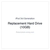 iPod 3G — Replacement Hard Drive (10GB)