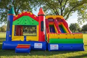 16 Foot Slide Jump Combo Commercial Inflatable Bounce House Combo - CO2141