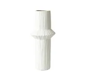Ascending Ring Low Vase 20" in Matte White