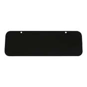 12" x 4" Powder-Coated Black Stainless Steel Blank