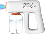 1200mAh Handheld Fogger Machine, Rechargeable 2-Level Mist Sprayer with Blue Light for Multipurpose Use