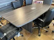 8' Modern Gray Conference Tables — Used Office Furniture Connection