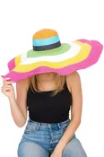 Cap Zone Rainbow Floppy Sun Hat H3130