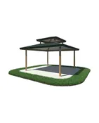 16′ Square 2-Tier | Steel Frame Shelter