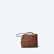 Allan K Vita Dama Woven Leather Wallet | Cappu