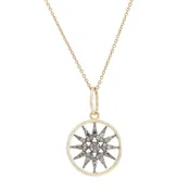 12 Point Star Open Circle Charm