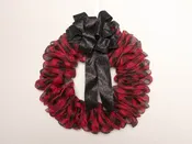 Buffalo Check Mesh Wreath
