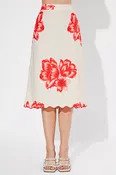 Adelyn Rae Ashley Scallop Printed Skirt