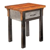 Bigfork Rustic One-Drawer Nightstand