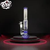 10in Dark Blue Percolator Waterpipe