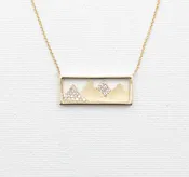 14kt Yellow Gold Pave’ Diamond Necklace — McGough & Company