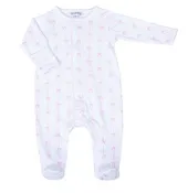 Amelia's Classics Pink Bow Zip Footie