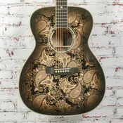 Martin - Custom Shop M-14 Fret Paisley - Acoustic Guitar - Ember Burst - with  Hardshell Case