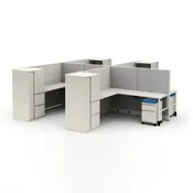 6' x 7' Cubicles - Global Evolve 4-Person Station (ATWPOP195)