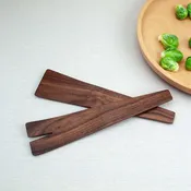 10" Walnut Salad Server Set