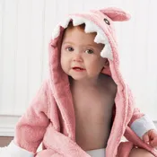 Let the Fin Begin Pink Shark Robe (0-9m)