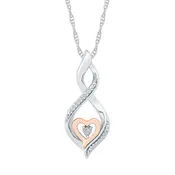 .05ctw Diamond Heart Pendant