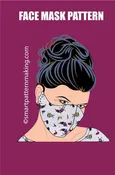 Face Mask PDF Pattern Download, Men/Women Mundschutz, 4 Sizes Schutzmaske, Mascherina, + 4 Formats Tapa Bocas, Combo Digital Pattern Download.