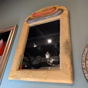 Arched Carved Canoe Mirror