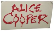 Alice Cooper Red Logo (2007) CD Visionary Licensed Sticker Decal