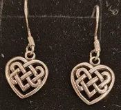 Celtic Heart Earrinngs