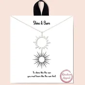 077731, "SHINE & BURN" NECKLACE