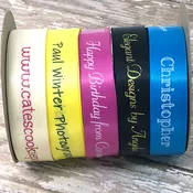 Personalized Satin Ribbon 7/8" - 36 Colors