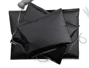 #0 Black Poly Bubble Mailers: 6.5x10 Bubble Pak Brand