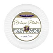 10.25″ DELUXE DINNER PLATES – WHITE 14 CT.