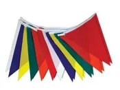 105' Multi Colored Pennant String