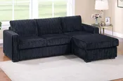 2-PC Corduroy Sectional Sofa