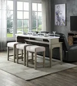 4Pc Pack Counter Height Table Set w/USB Port