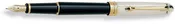 Aurora 88 Small Fountain Pen Black with Sterling Silver Cap