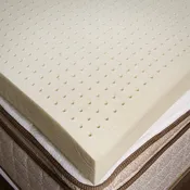 2" Inch Organic Latex Mattress Topper Pad [GOLS Certified] - No Zipper