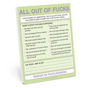 All Out of Fucks Nifty Note