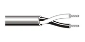 Belden # 1307A 81000 - Speaker Cable - 16 AWG, 2 Stranded Oxygen-free High-conductivity Bare Copper Conductors, White 1SL, 1000â€™ Crate Reel Put-up, PO Insulation, PVC Jacket, Sequential Footage Marking Every Two Feet - Price Per 1000 Feet
