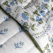 Ariel Okin Charlie Scroll & Sophie Floral Reversible Quilt